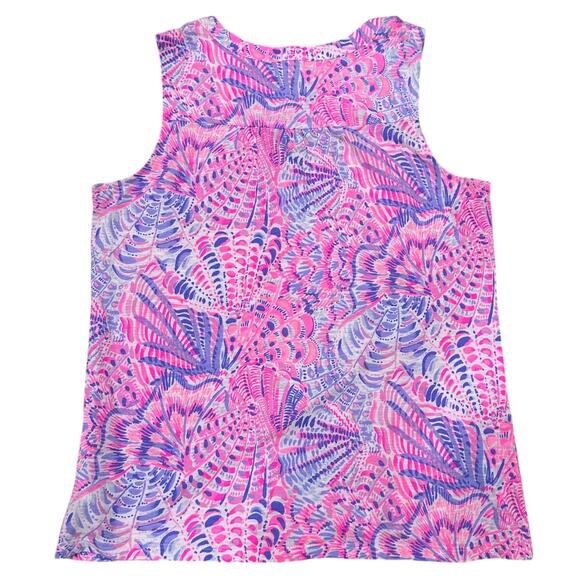 NWT Lilly Pulitzer Essie Tank Top Razberry Sea You Soon, size Medium - Picture 9 of 9
